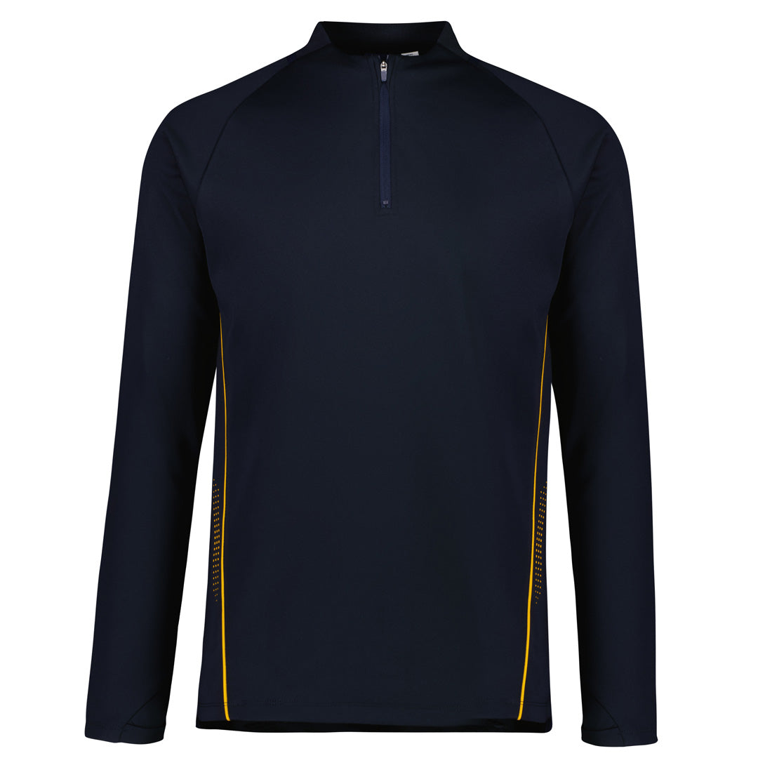 Biz Collection The Balance Mid Layer Top | Adults | Long Sleeve Navy/Gold Shirts & Tops
