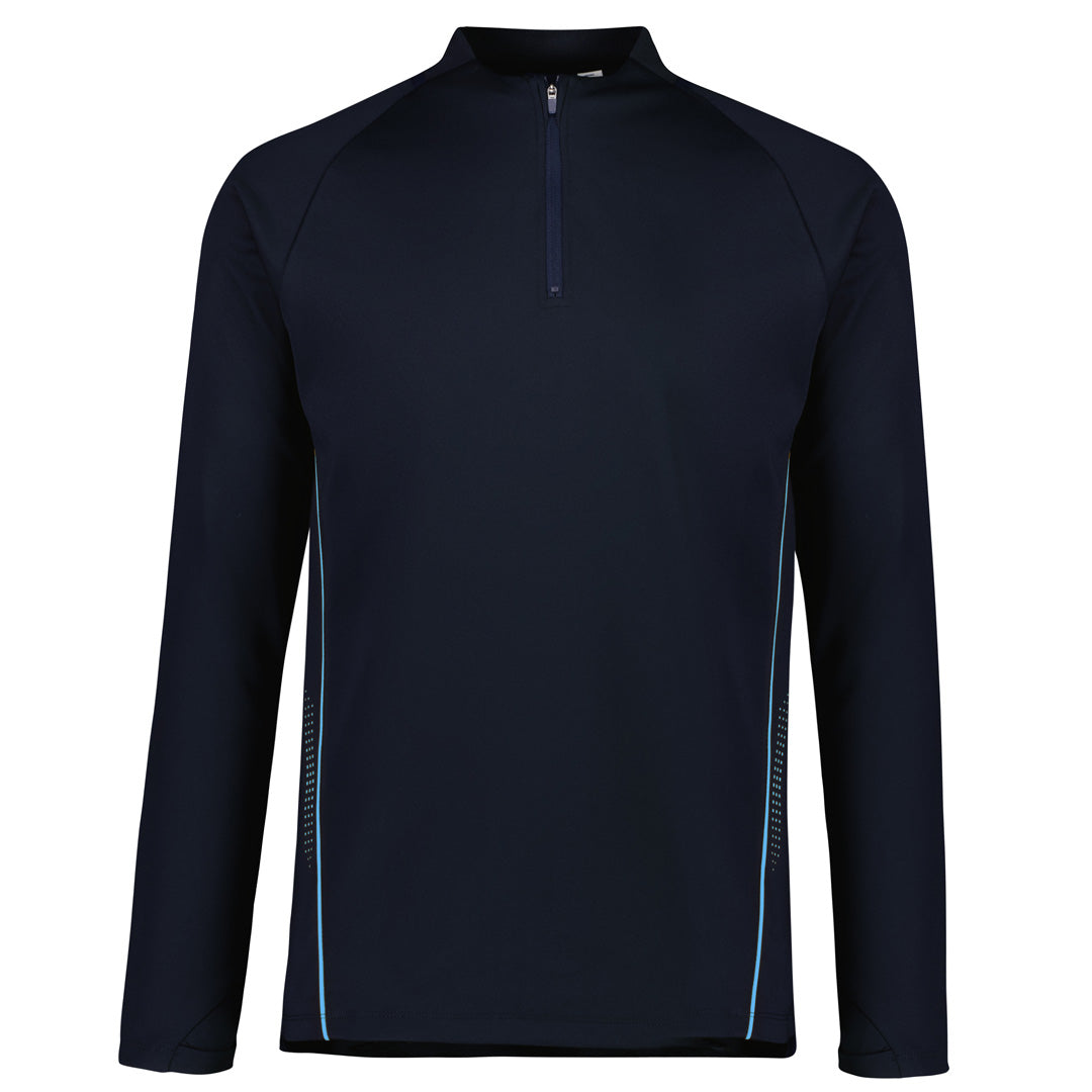 Biz Collection The Balance Mid Layer Top | Adults | Long Sleeve Navy/Sky Shirts & Tops