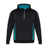 Biz Collection The Renegade Hoodie | Adults Black/Teal/Silver Outerwear