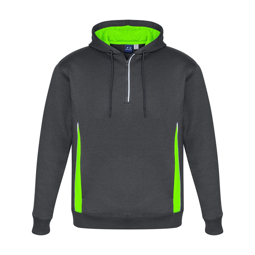 Biz Collection The Renegade Hoodie | Adults Grey/Lime/Silver Outerwear