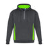 Biz Collection The Renegade Hoodie | Adults Grey/Lime/Silver Outerwear