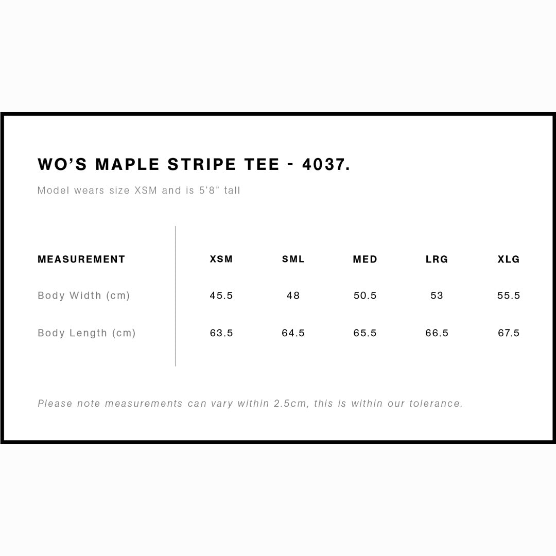 AS Colour The Maple Stripe Tee | Ladies Shirts & Tops