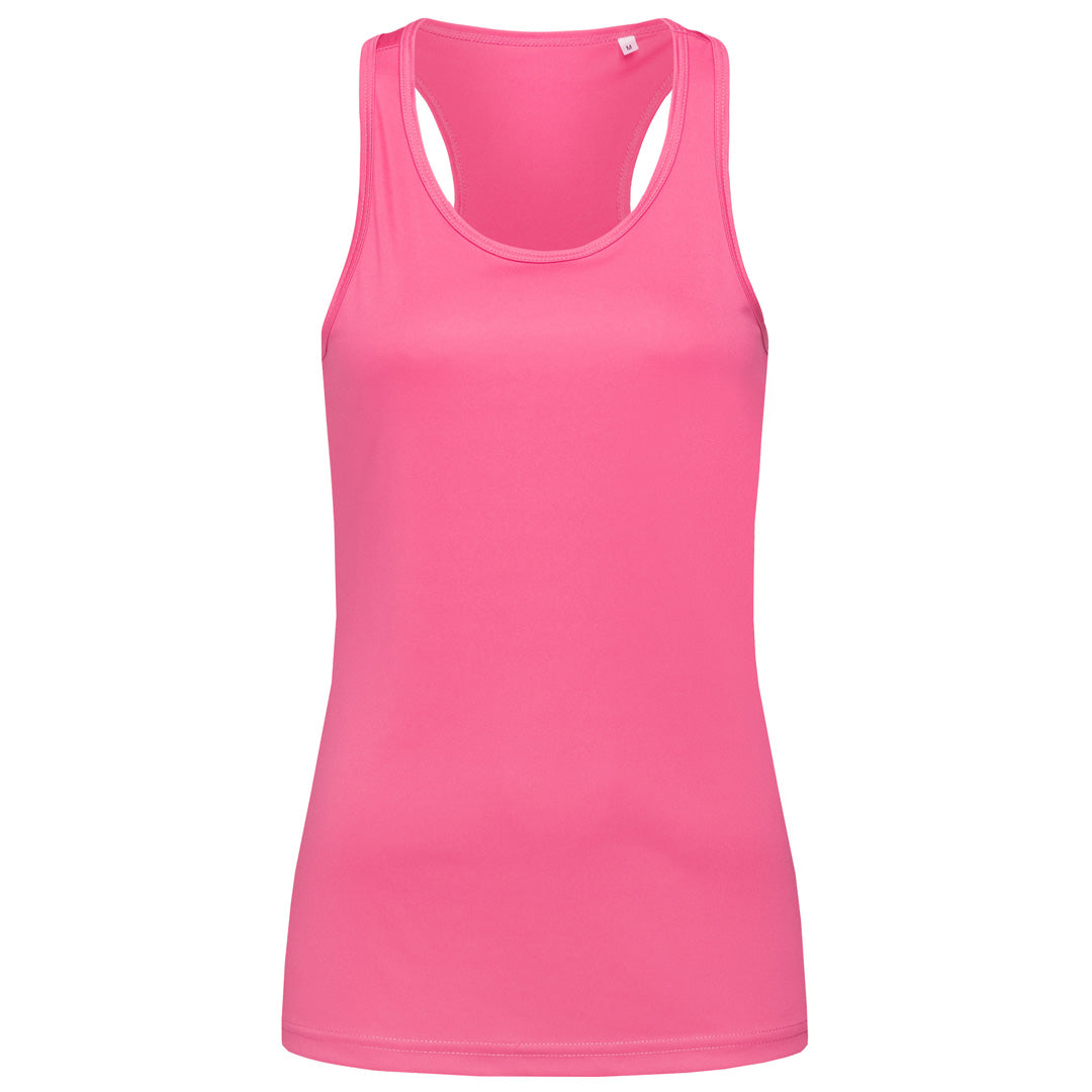 Stedman The Active Sports Singlet | Ladies Hot Pink Shirts & Tops