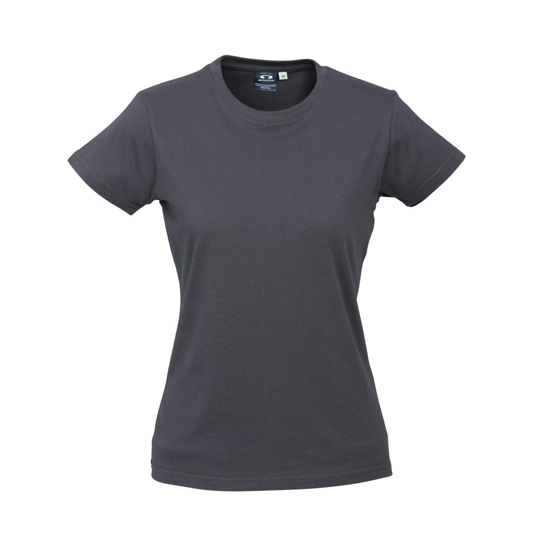 Biz Collection The Ice Tee | Ladies | Short Sleeve | Dark Colours Charcoal Shirts & Tops