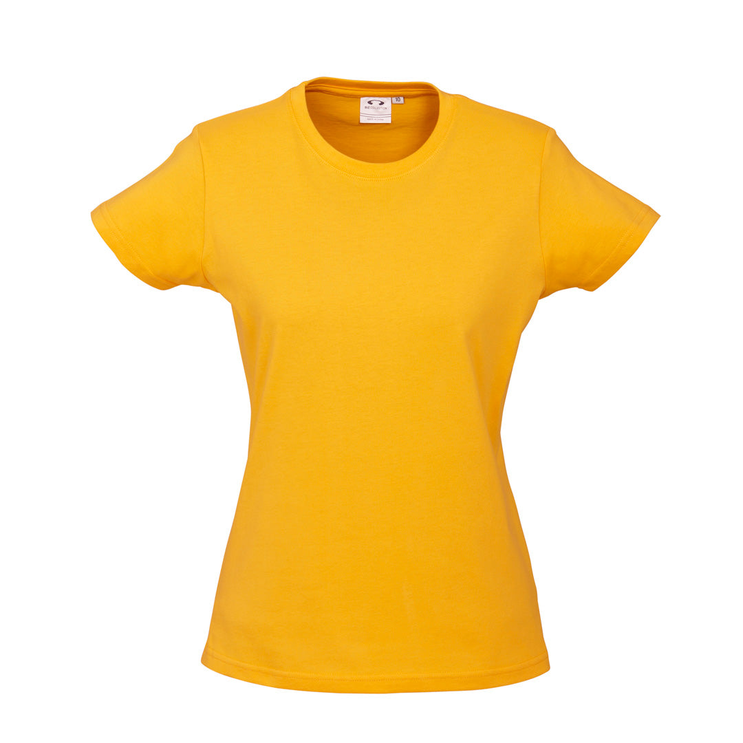 Biz Collection The Ice Tee | Ladies | Short Sleeve | Light Colours Gold Shirts & Tops
