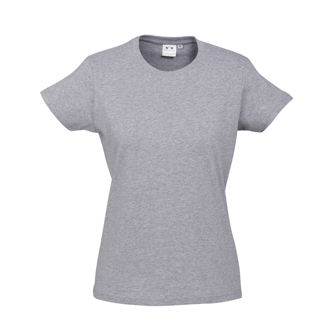 Biz Collection The Ice Tee | Ladies | Short Sleeve | Light Colours Grey Marle Shirts & Tops