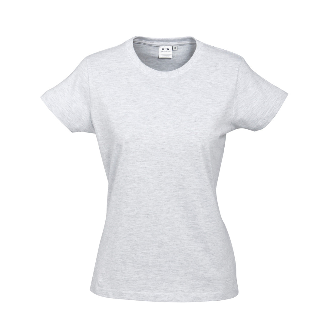 Biz Collection The Ice Tee | Ladies | Short Sleeve | Light Colours Snow Marle Shirts & Tops