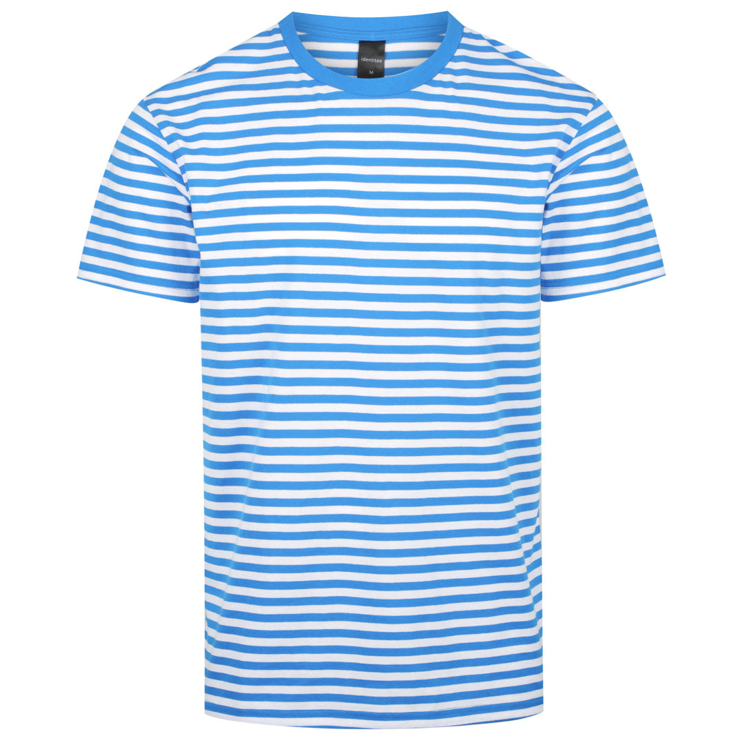 Identitee The Stevie Tee | Mens Blue/White Shirts & Tops