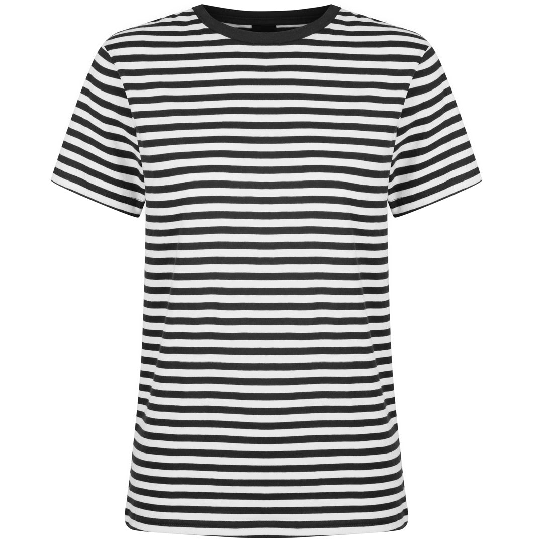 Identitee The Stevie Tee | Ladies Black/White Shirts & Tops