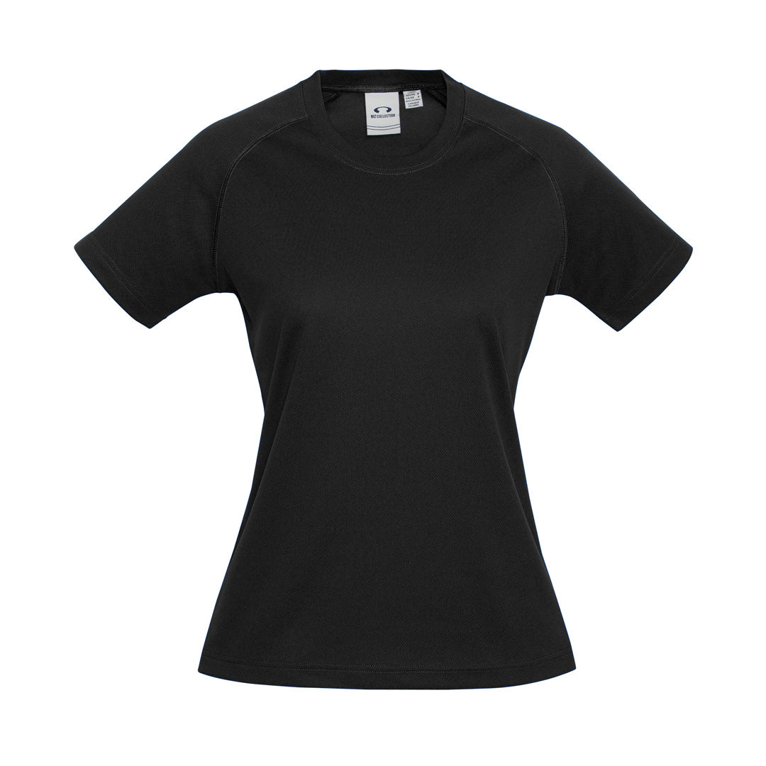 Biz Collection The Sprint Tee | Ladies | Short Sleeve Black Shirts & Tops