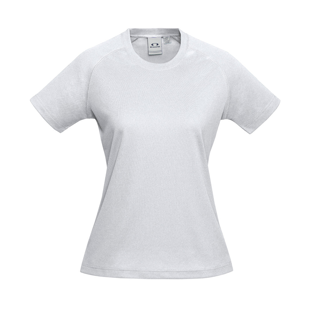 Biz Collection The Sprint Tee | Ladies | Short Sleeve White Shirts & Tops