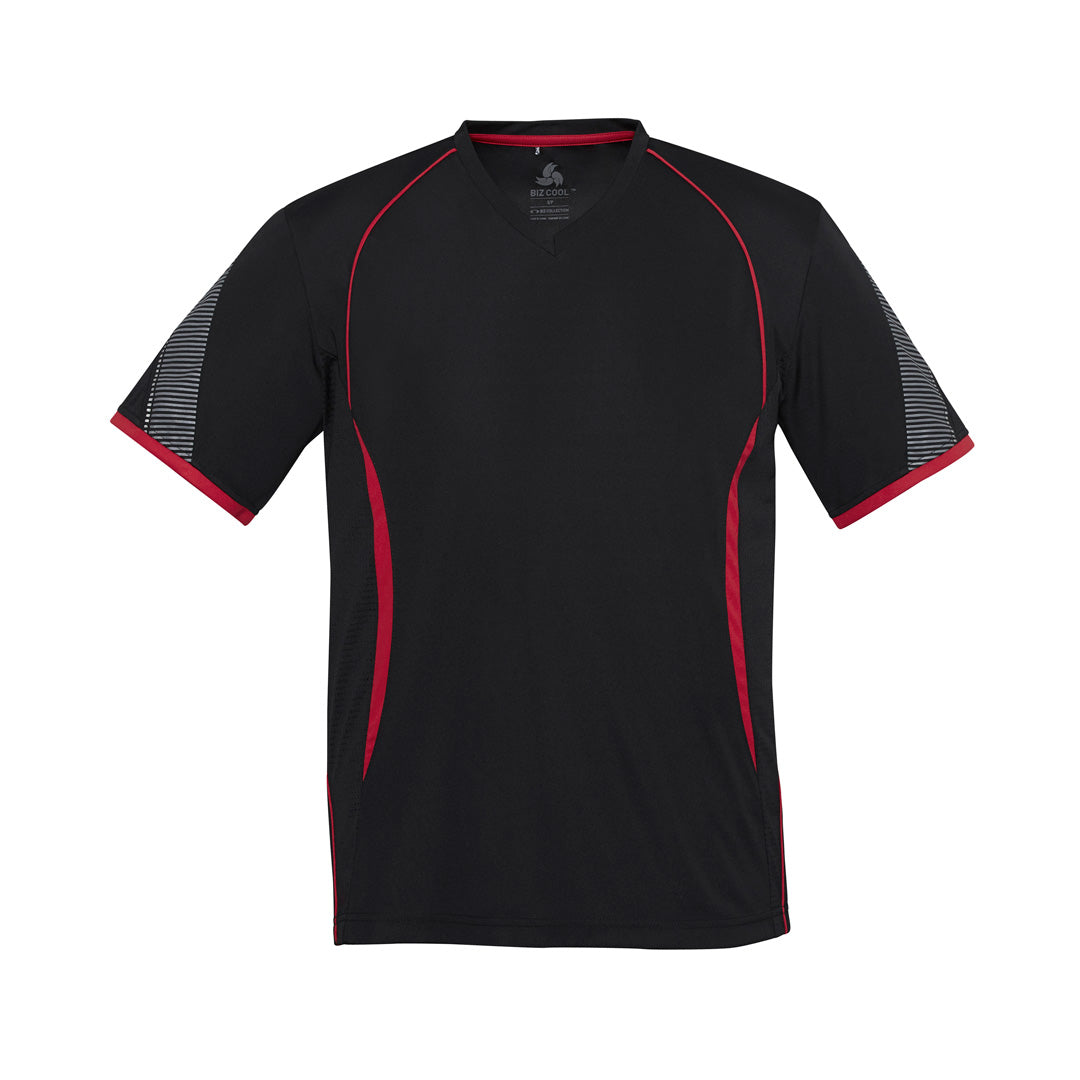 Biz Collection The Razor Tee | Mens | Short Sleeve Black/Red Shirts & Tops