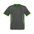 Biz Collection The Razor Tee | Mens | Short Sleeve Grey/Lime Shirts & Tops