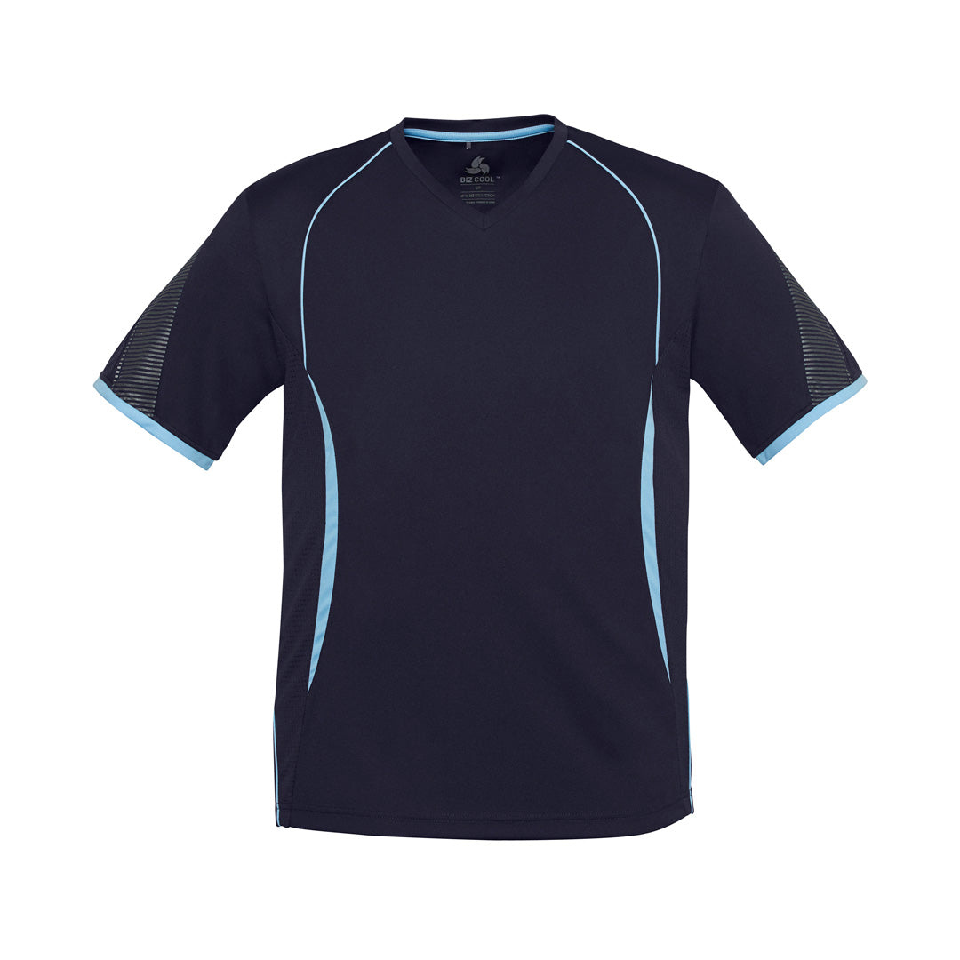 Biz Collection The Razor Tee | Mens | Short Sleeve Navy/Sky Shirts & Tops