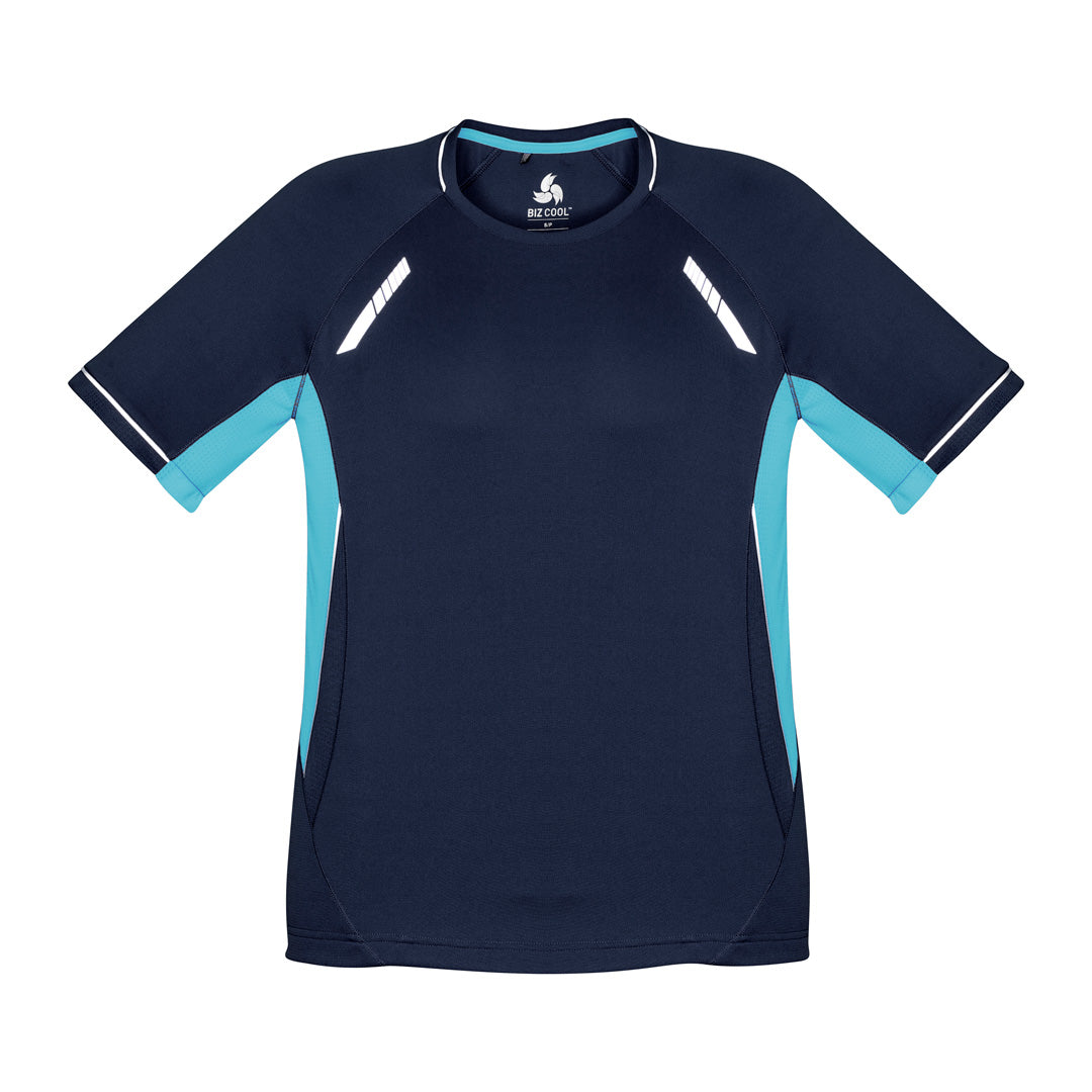 Biz Collection The Renegade Tee | Mens | Short Sleeve Navy/Sky/Silver Shirts & Tops
