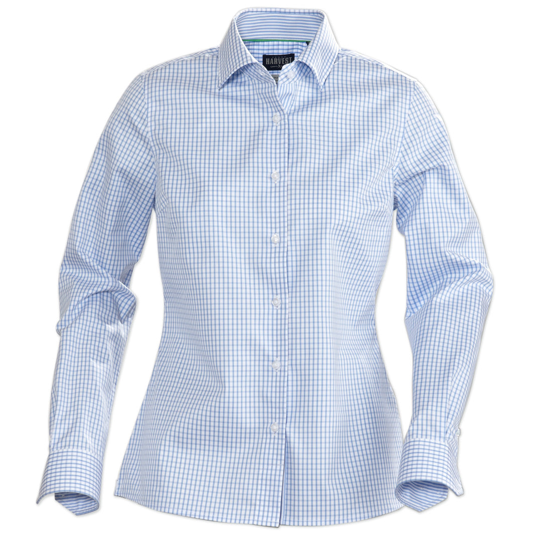 James Harvest The Tribeca Shirt | Ladies | Long Sleeve Light Blue Shirts & Tops