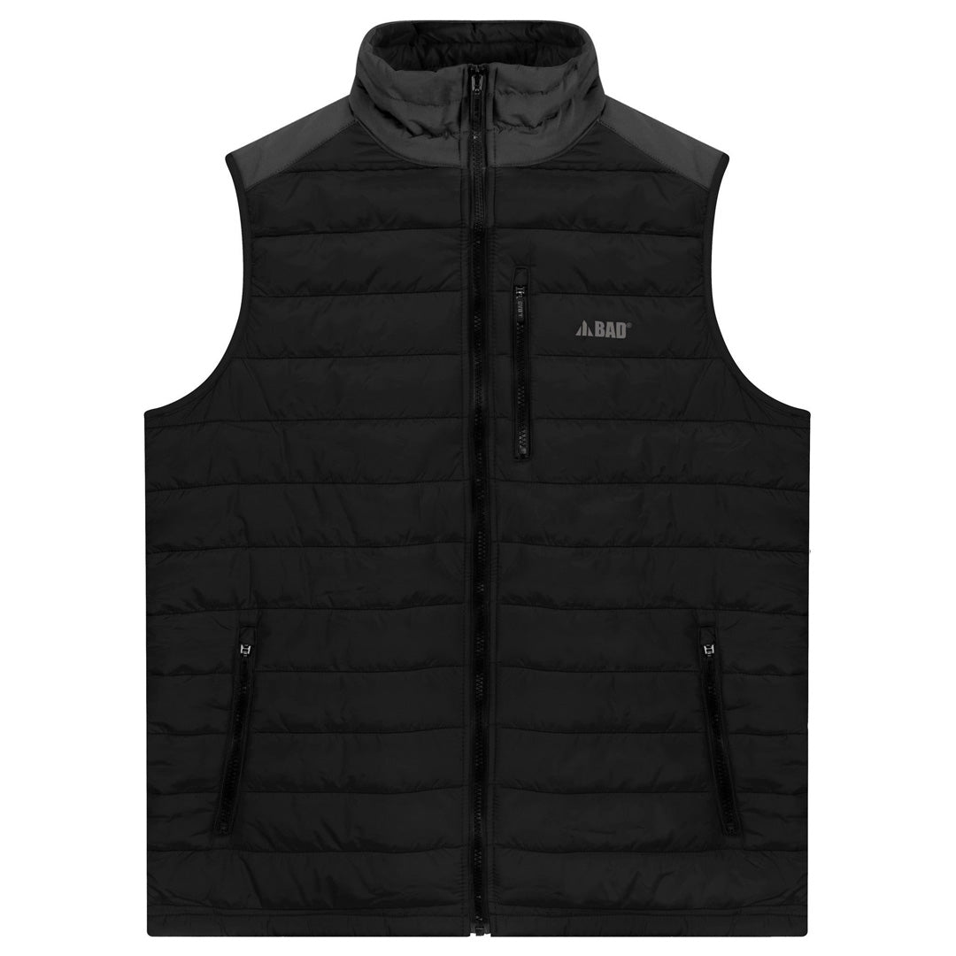 Bad Workwear The Bad Hi Vis Down Puffer Vest | Mens Black Vests