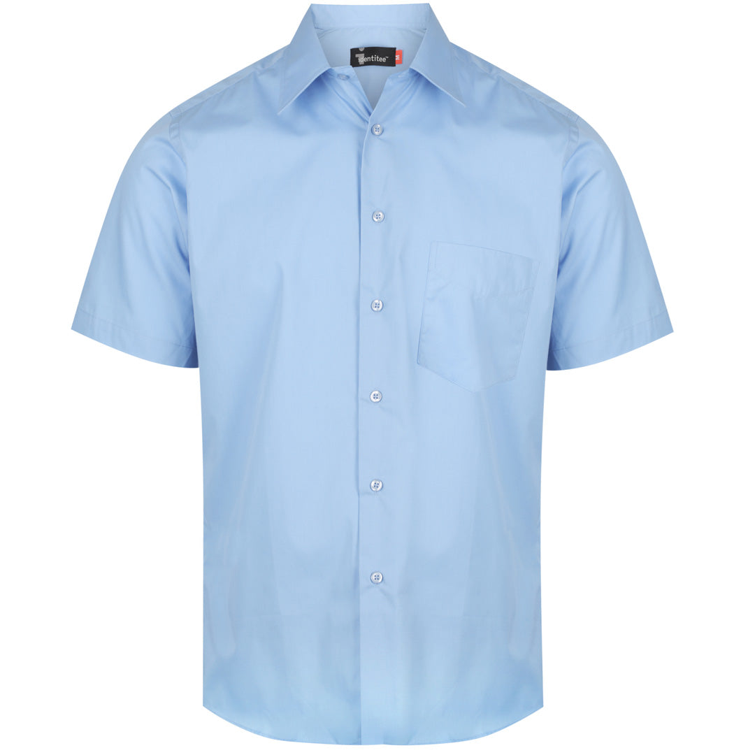 Identitee The Rodeo Shirt | Mens | Short & Long Sleeve Mid Blue Shirts & Tops