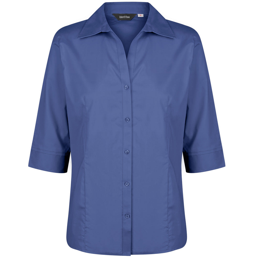 Identitee The Rodeo Shirt | Ladies 3/4 Sleeve Royal Shirts & Tops