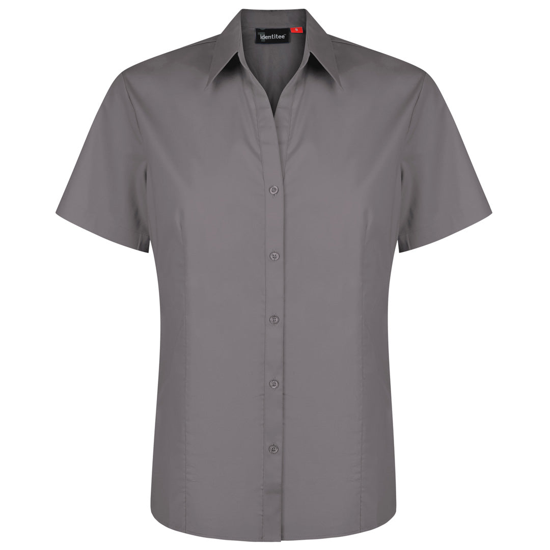 Identitee The Rodeo Shirt | Ladies | Short Sleeve Charcoal Shirts & Tops