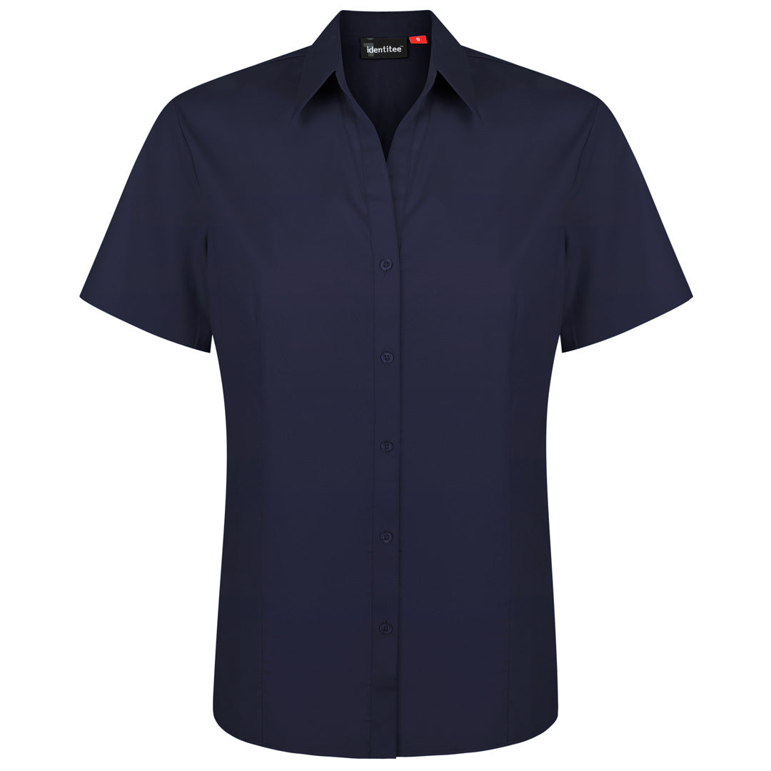 Identitee The Rodeo Shirt | Ladies | Short Sleeve Navy Shirts & Tops