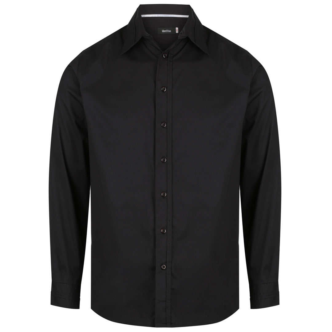 Identitee The Vegas Shirt | Mens | Long Sleeve Black Shirts & Tops