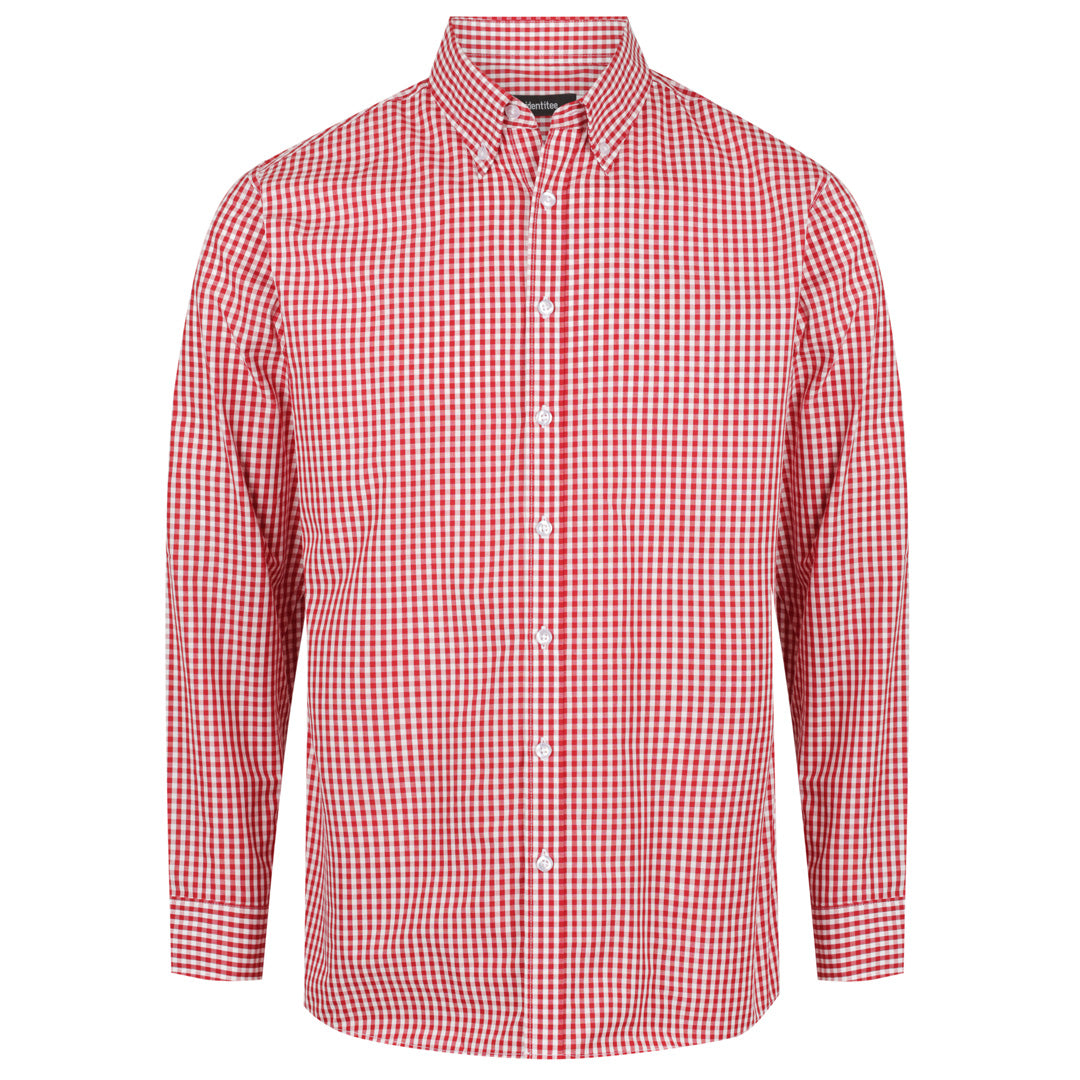 Identitee The Miller Shirt | Mens | Short & Long Sleeve Red Shirts & Tops
