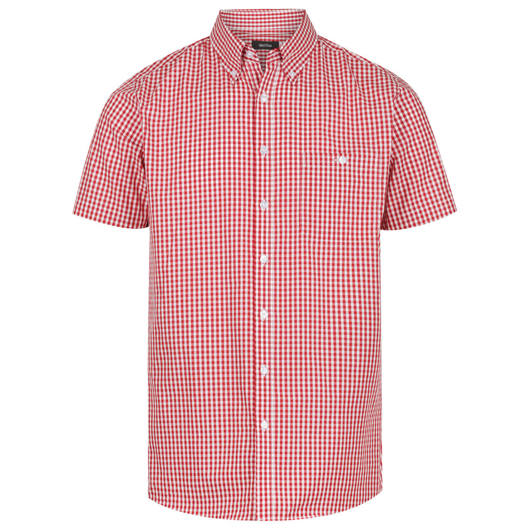 Identitee The Miller Shirt | Mens | Short & Long Sleeve Red Shirts & Tops