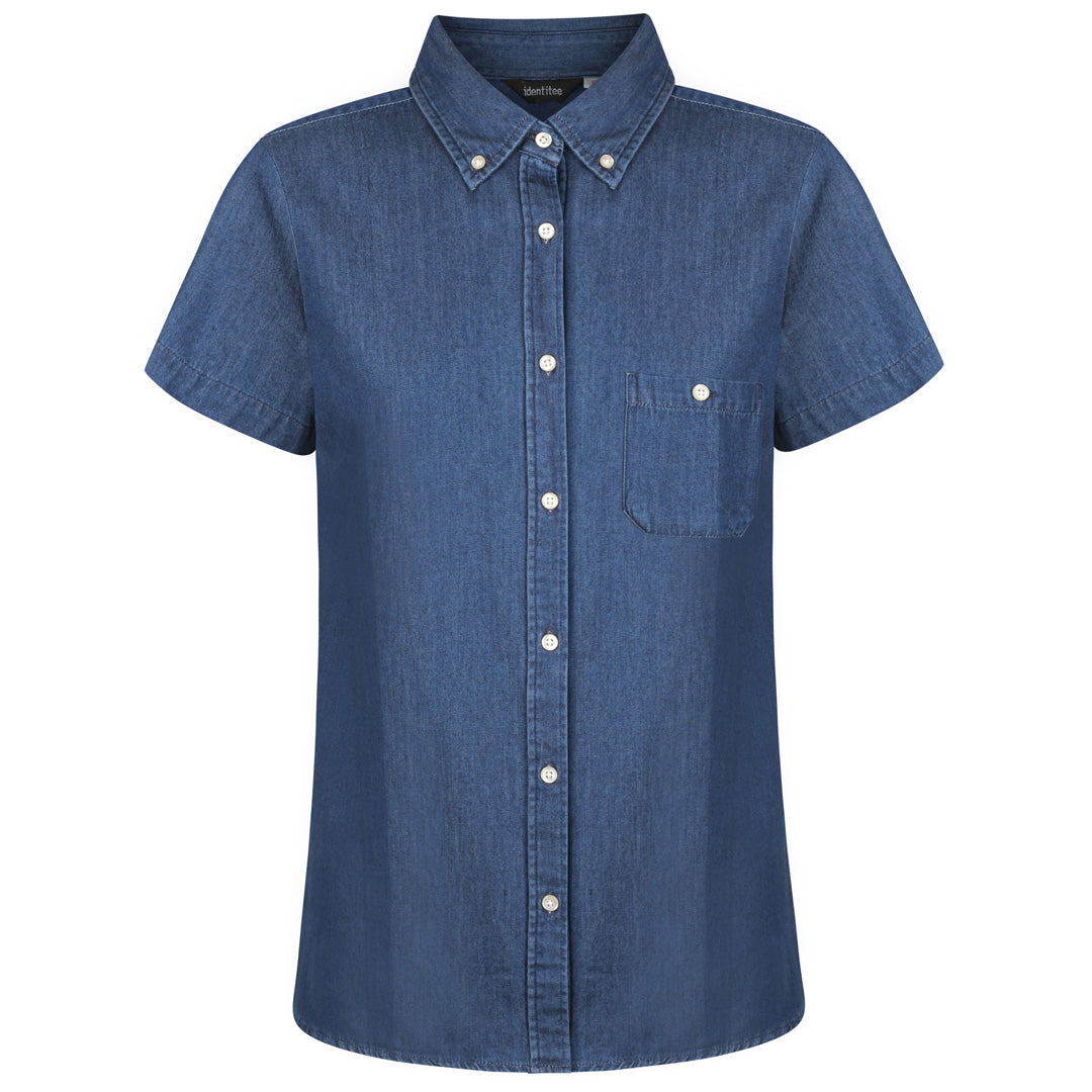 Identitee The Dylan Shirt | Ladies | Short & Long Sleeve Indigo Blue Shirts & Tops
