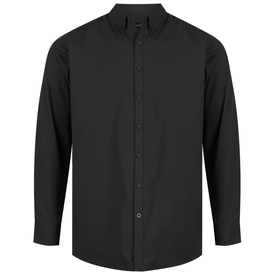 Identitee The Baxter Shirt | Mens | Long Sleeve Black Shirts & Tops