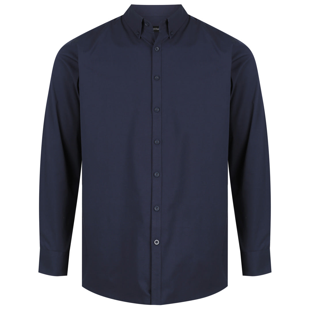 Identitee The Baxter Shirt | Mens | Long Sleeve Navy Shirts & Tops