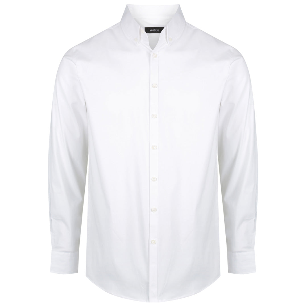 Identitee The Baxter Shirt | Mens | Long Sleeve White Shirts & Tops