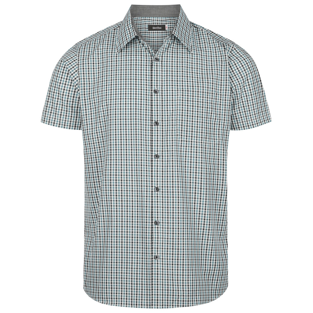 Identitee The Hudson Shirt | Mens | Short & Long Sleeve Green/Black/White Shirts & Tops