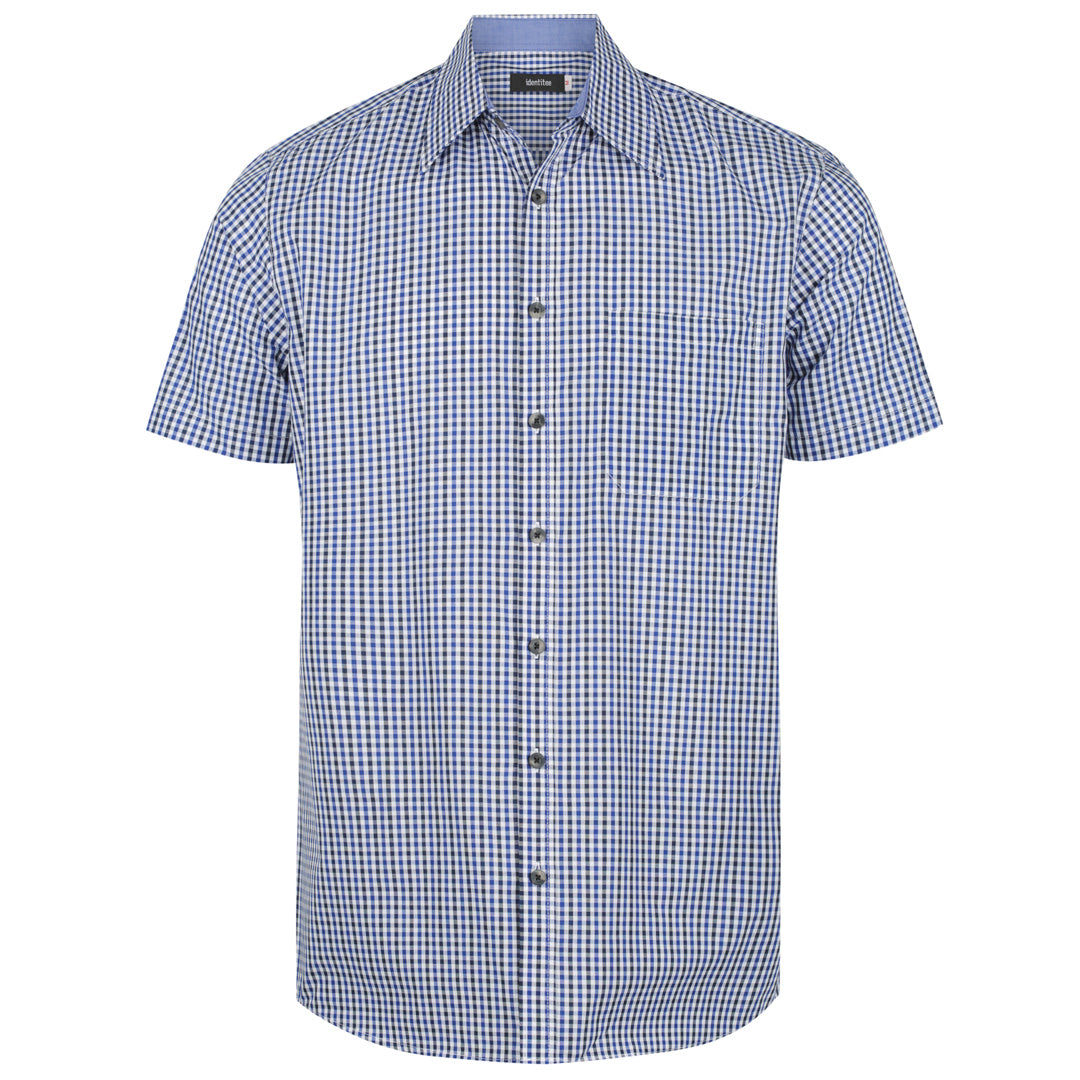 Identitee The Hudson Shirt | Mens | Short & Long Sleeve Navy/Black/White Shirts & Tops