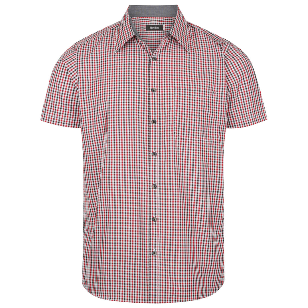 Identitee The Hudson Shirt | Mens | Short & Long Sleeve Red/Black/White Shirts & Tops