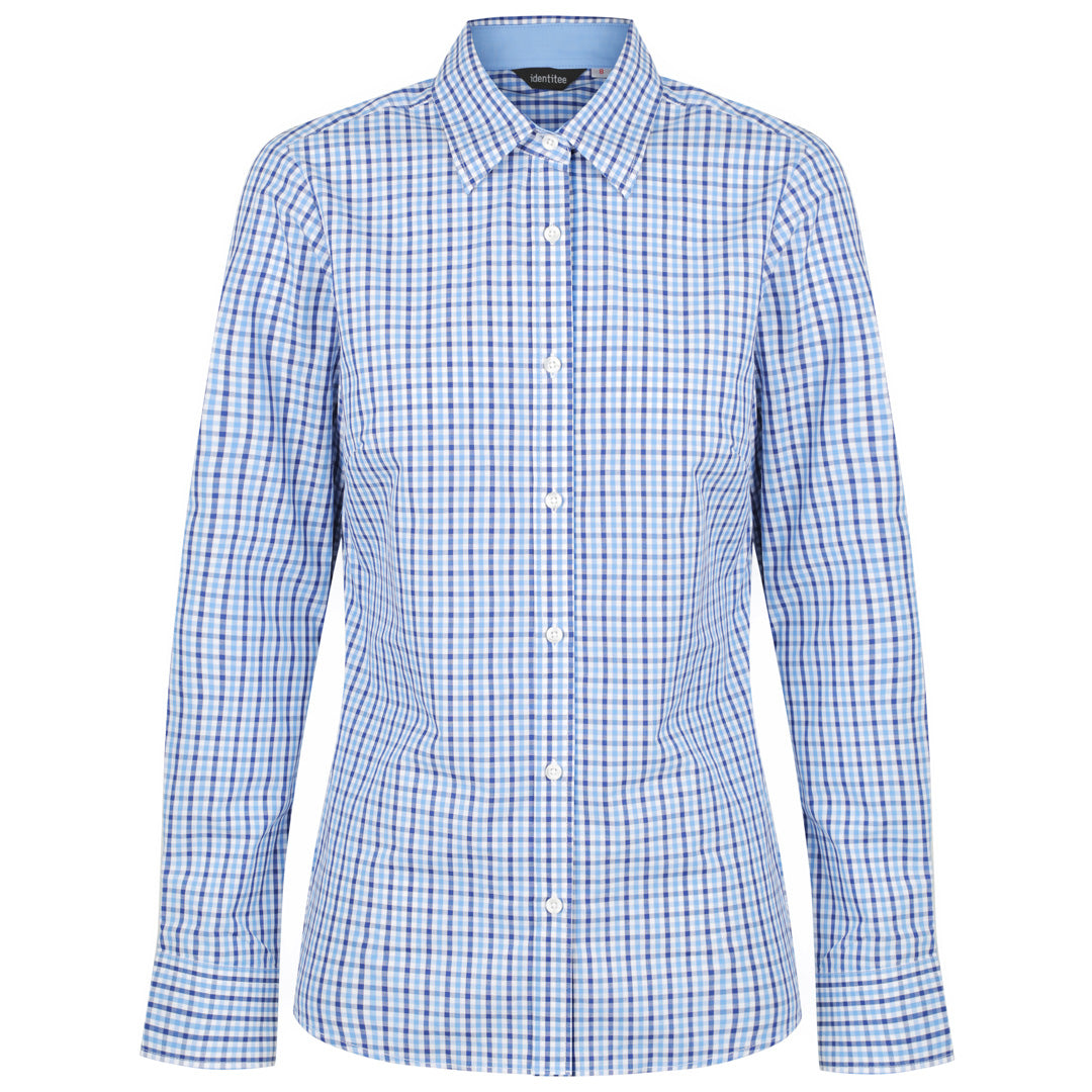 Identitee The Hudson Shirt | Ladies | Short & Long Sleeve Navy/Sky/White Shirts & Tops