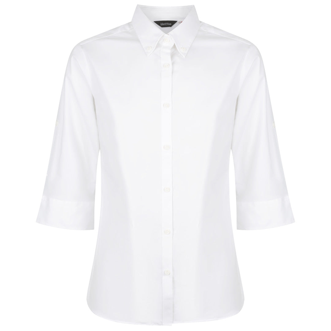 Identitee The Baxter Shirt | Ladies | 3/4 & Long Sleeve White Shirts & Tops