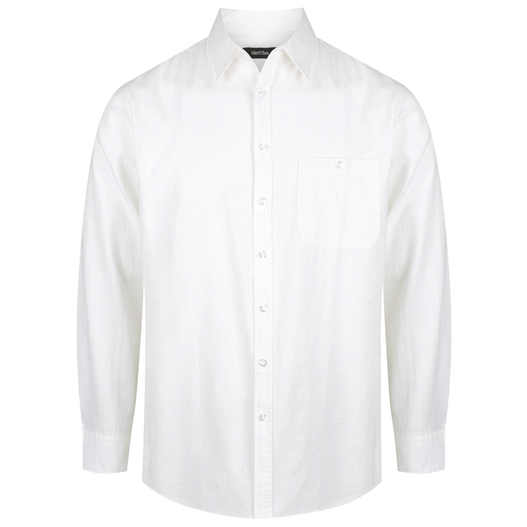 Identitee The Floyd Shirt | Mens | Long Sleeve White Shirts & Tops