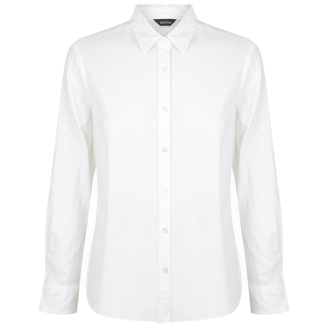 Identitee The Floyd Shirt | Ladies | Long Sleeve White Shirts & Tops