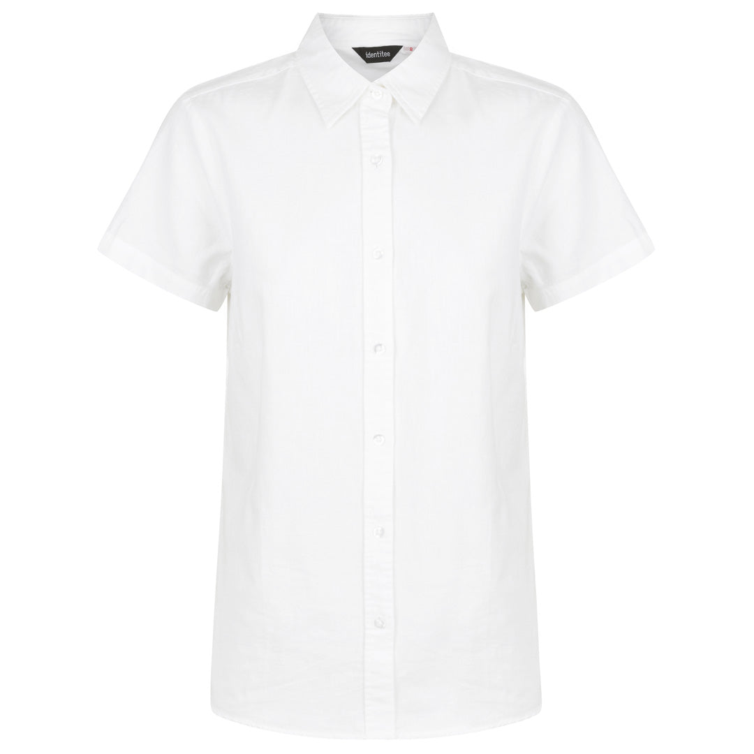 Identitee The Floyd Shirt | Ladies | Short Sleeve White Shirts & Tops