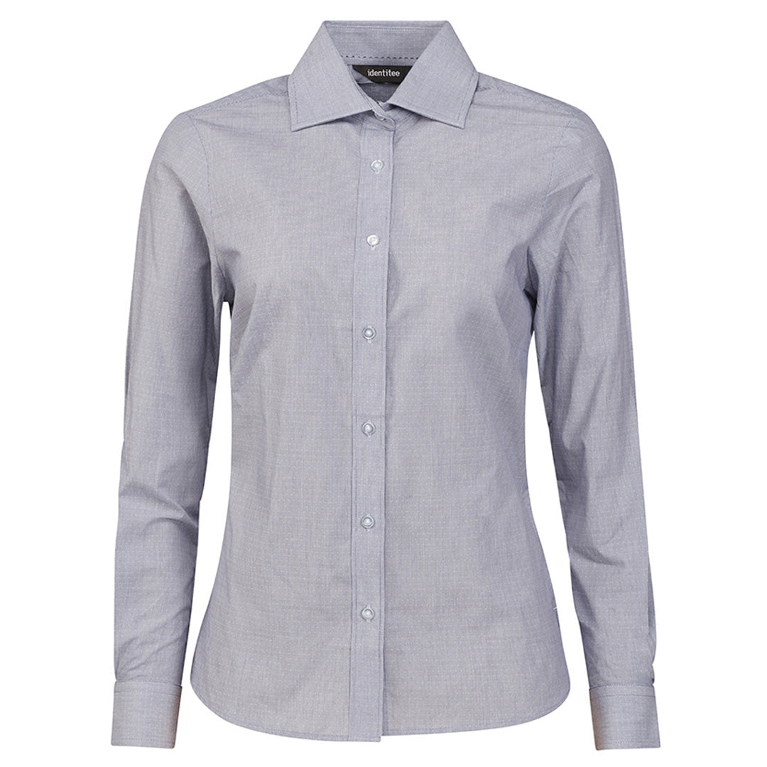 Identitee The Hunter Shirt | Ladies | Long Sleeve Navy Shirts & Tops