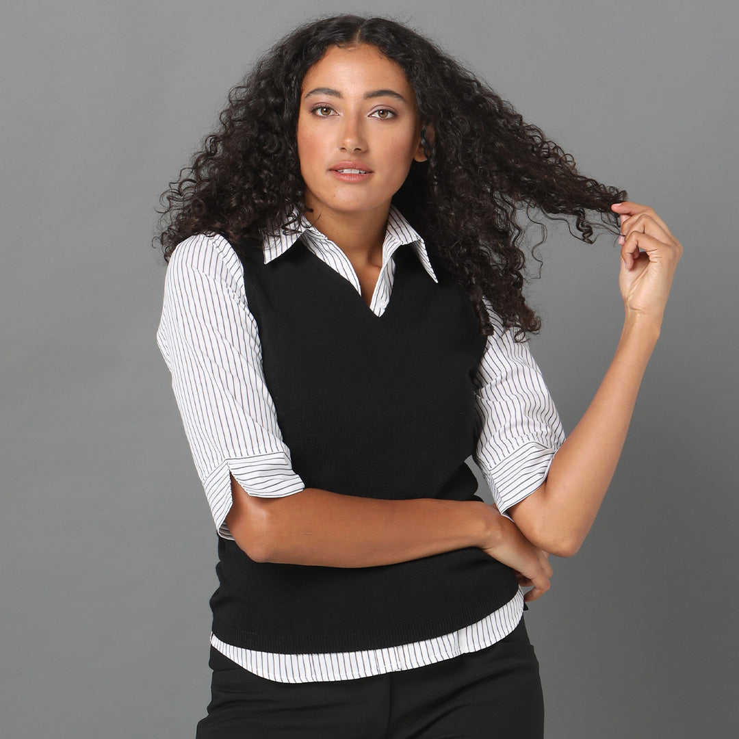 LSJ Collection The V Neck Vest | Ladies Outerwear
