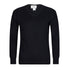 LSJ Collection The V Neck Wool Jumper | Mens Navy Outerwear