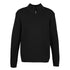 Biz Collection The Wool Rich Zip Collar Jumper | Mens Black Outerwear
