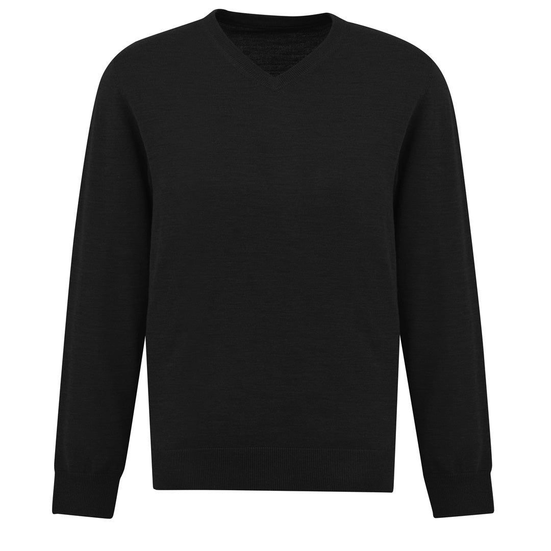 Biz Collection The Roma Knit | Mens | V Neck Jumper Black Outerwear