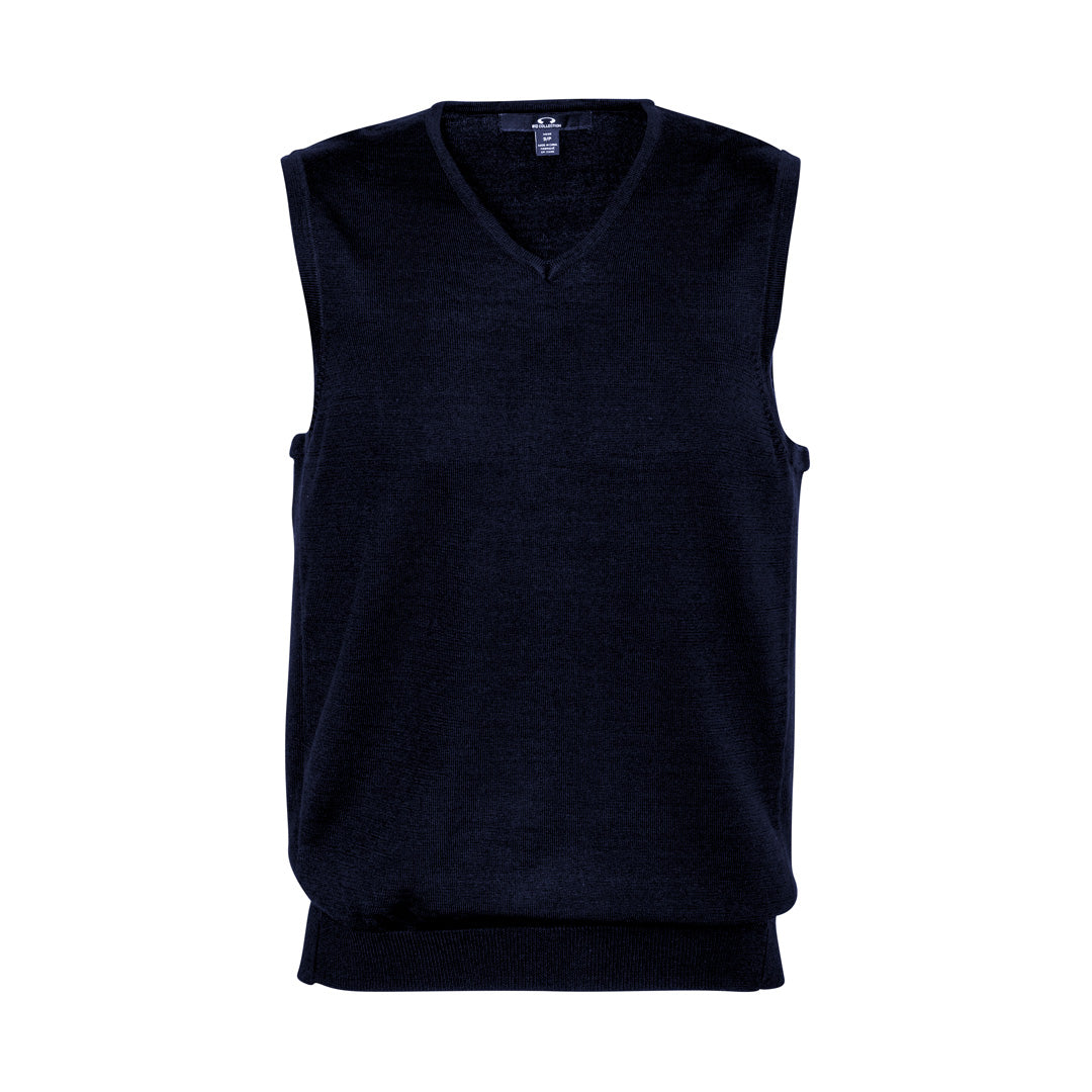 Biz Collection The Milano Knit | Mens | Vest Navy Outerwear