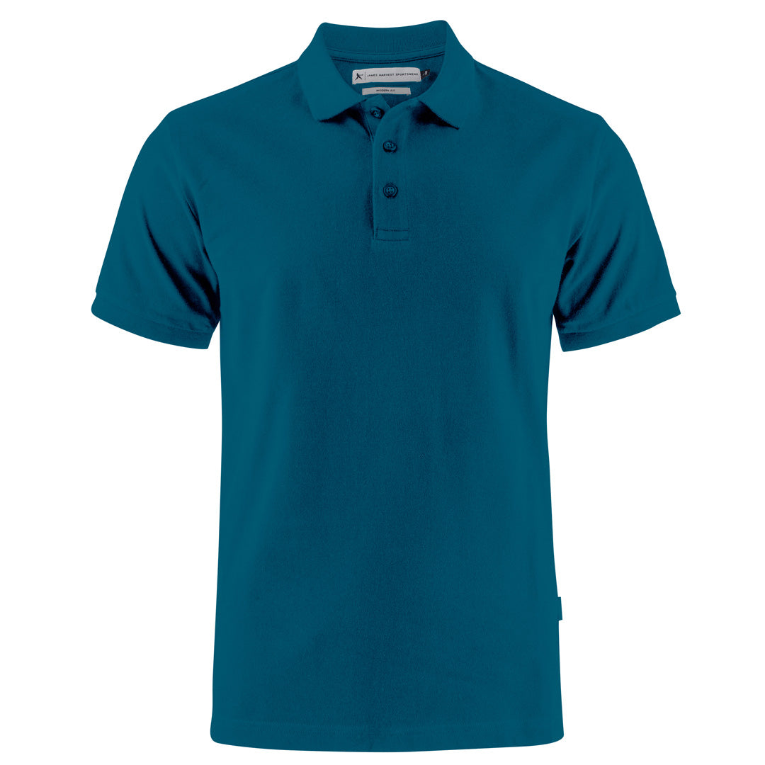 James Harvest The Neptune Polo | Mens | Modern Fit Petrol Shirts & Tops