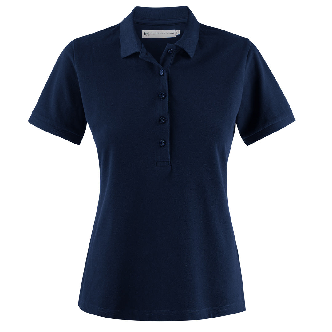 James Harvest The Neptune Polo | Ladies | Short Sleeve Navy Shirts & Tops