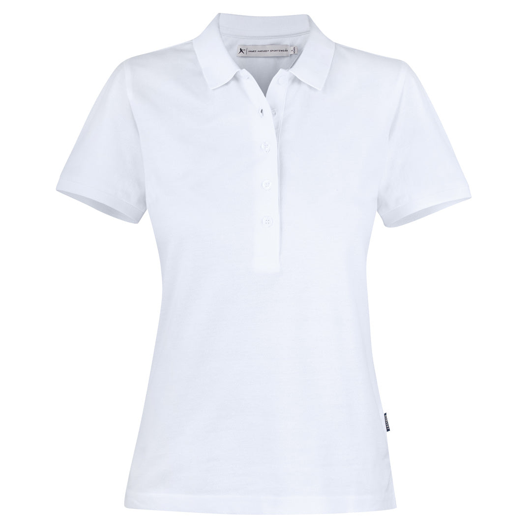 James Harvest The Neptune Polo | Ladies | Short Sleeve White Shirts & Tops