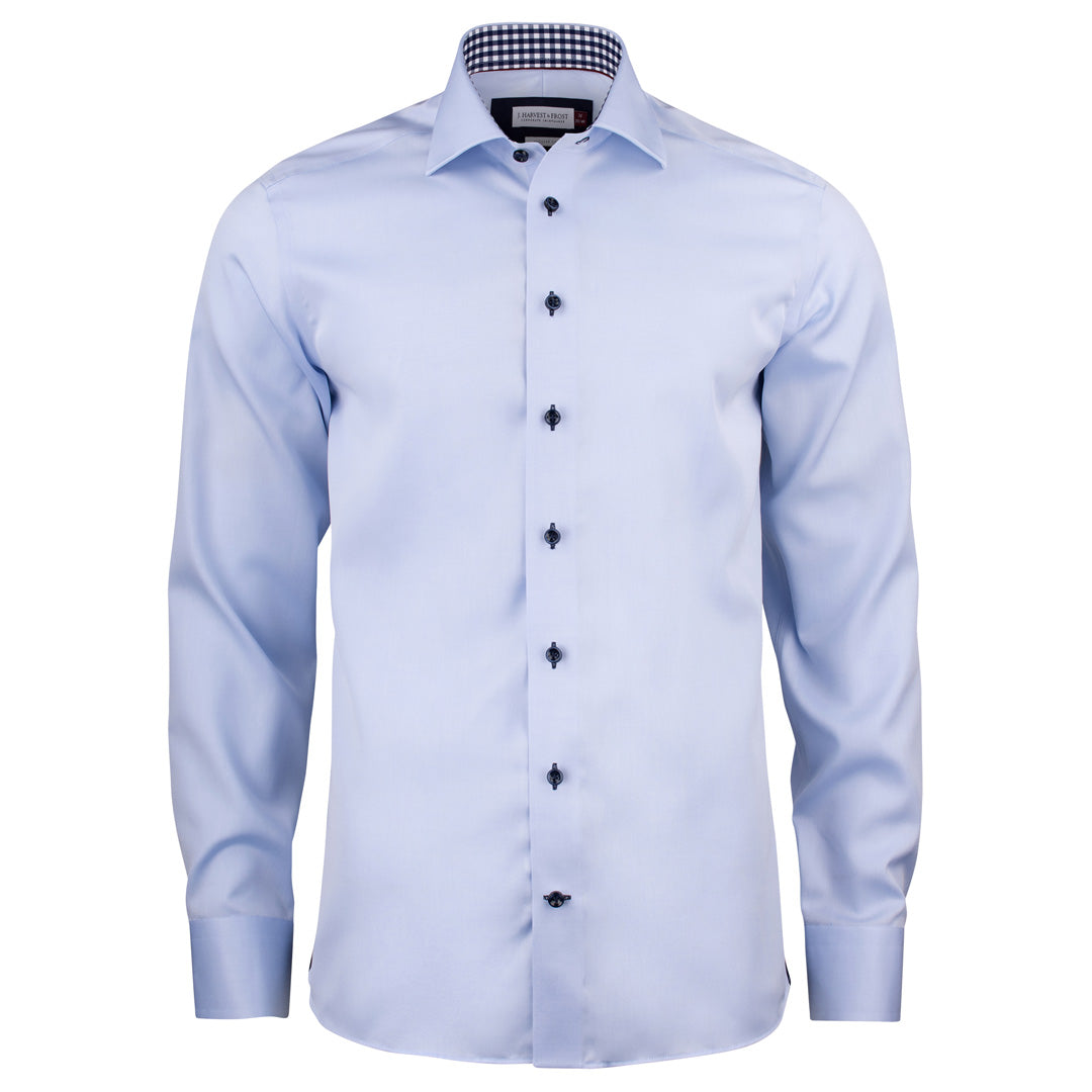 James Harvest The Red Bow 20 Shirt | Mens | Long Sleeve Sky Blue Shirts & Tops